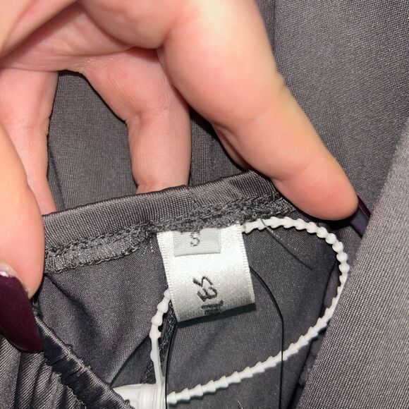 NWT Choies Gray Sleeveless Maxi Wrap Long Dress Size S Open Back Cocktail Party - Picture 9 of 11